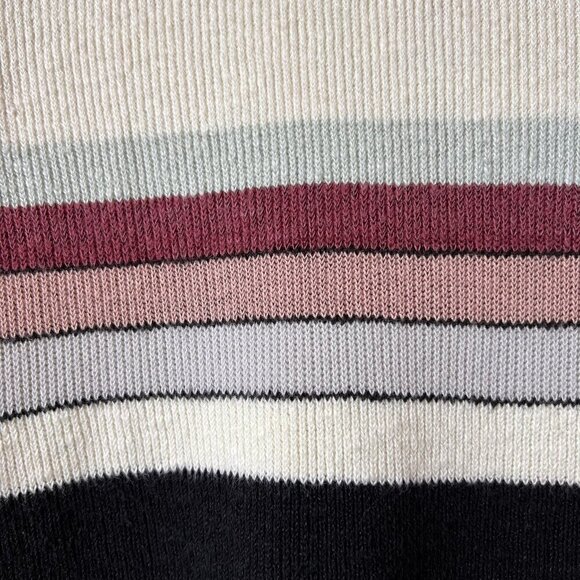 Free People Sweater Dress Womens Size Medium Black Colorblock Swit Linen Blend - Picture 8 of 16